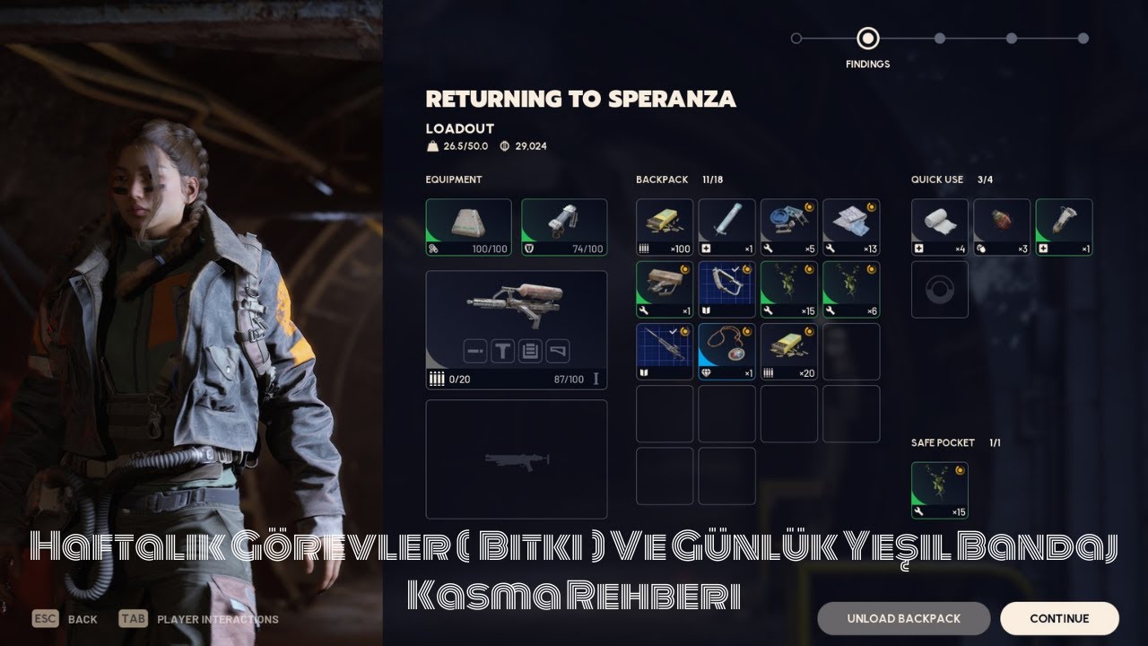 Arc Raiders Günlük Yapmanız Gereken Farmlar 1 ( Bitkisel Bandaj )