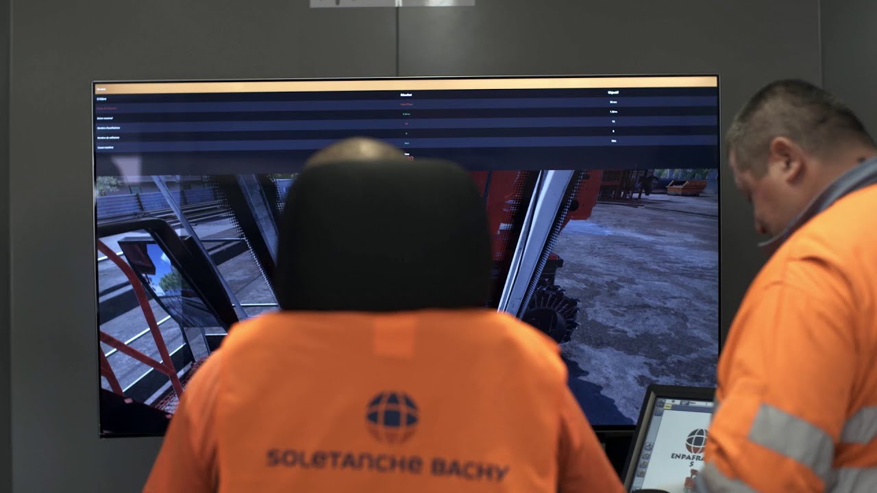 Hydrofraise® operating simulator Soletanche Bachy (VINCI GROUP)