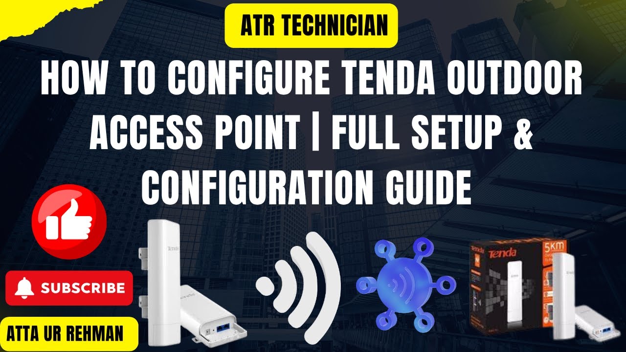 How to Configure Tenda Outdoor Access Point | Full Setup & Configuration&nbsp;Guide. #tendarouter