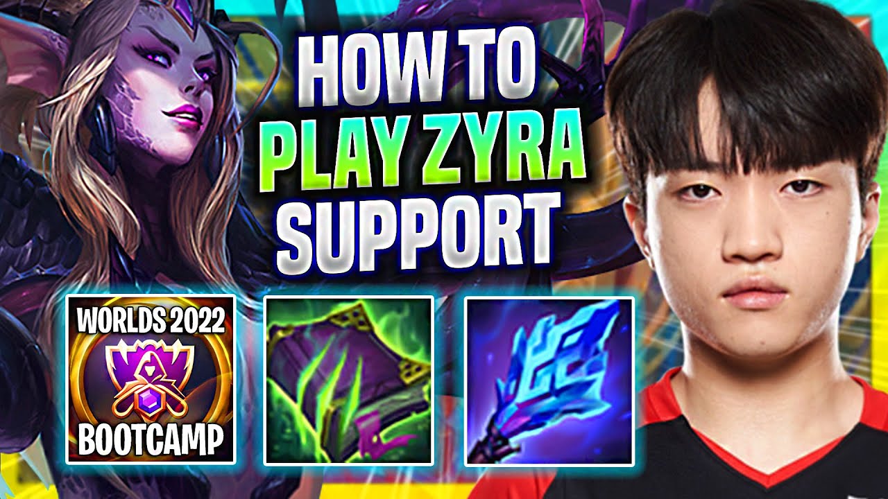 LEARN HOW TO PLAY ZYRA SUPPORT LIKE A PRO! - T1 Keria Plays Zyra Support vs Yuumi! | Season 2022