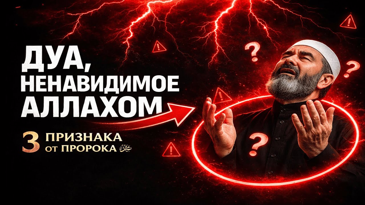 ДУА, НЕНАВИДИМОЕ АЛЛАХОМ: 3 признака, о которых сказал ПРОРОК ﷺ - Проверьте себя! #аллах #дуа