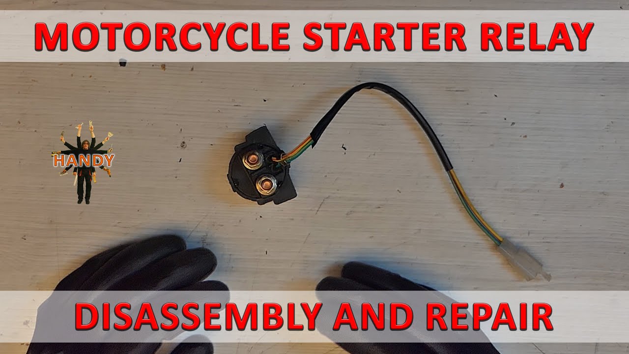Disassembly and repair of the motorcycle starter relay