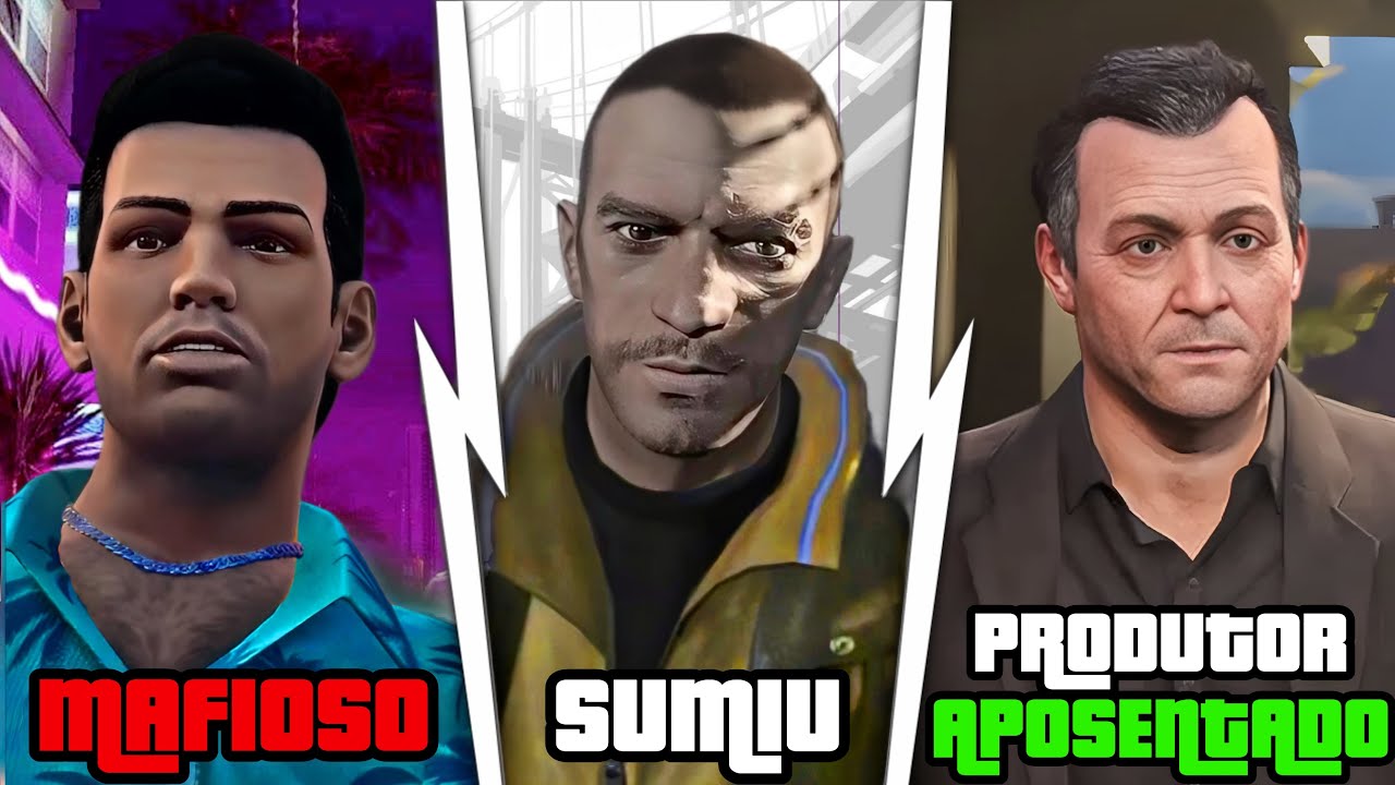 O QUE ACONTECEU COM CADA PROTAGONISTA DE GTA APÓS O FINAL DOS SEUS JOGOS?