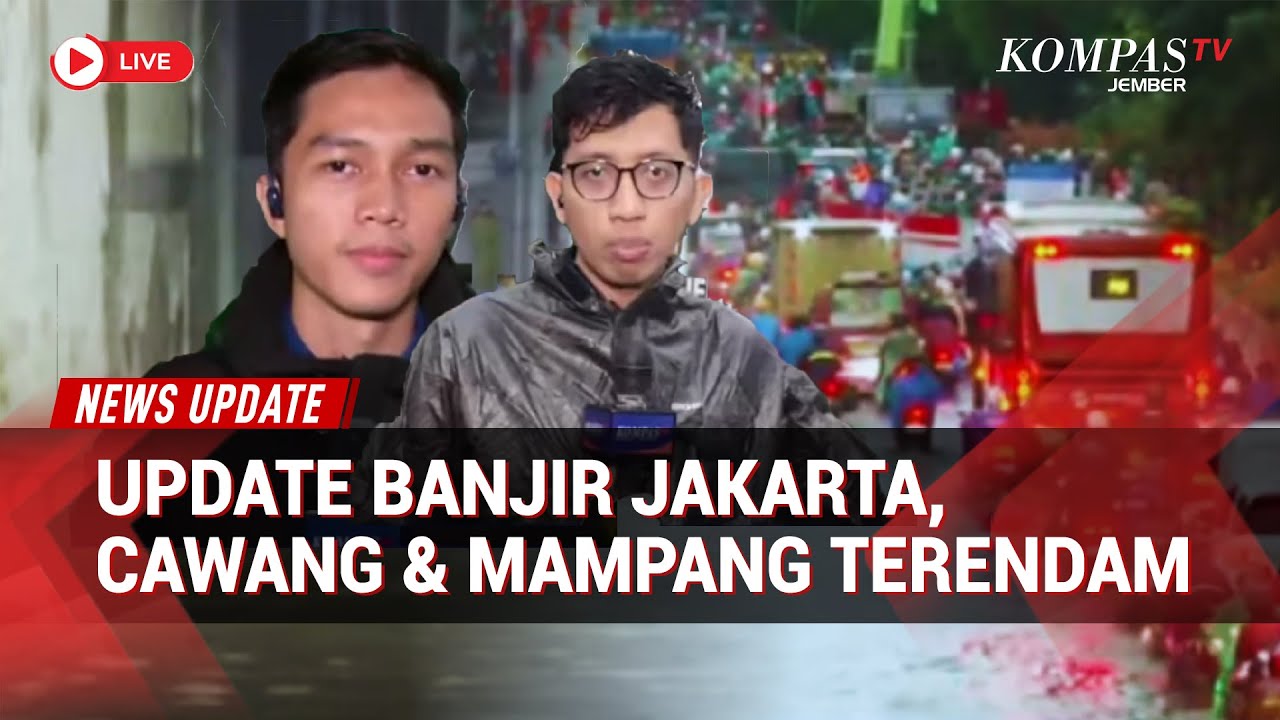 Update Banjir Jakarta: Cawang Macet & Air Menggenang -  Permukiman Warga Mampang Masih Terendam