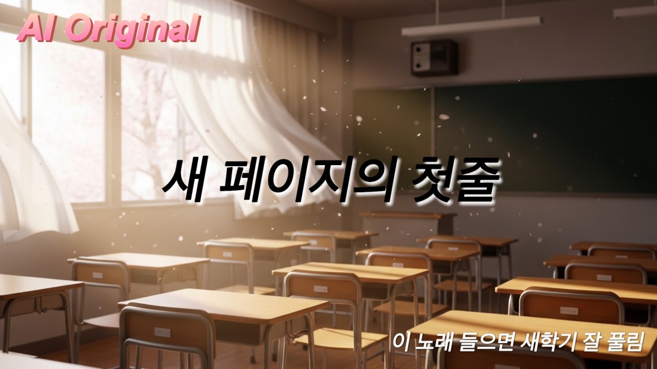 [K-POP] 새 학기, 우리 친구할래? 🌸 설렘 가득 첫 만남 감성 팝 | New Semester Song | 새 페이지의 첫 줄