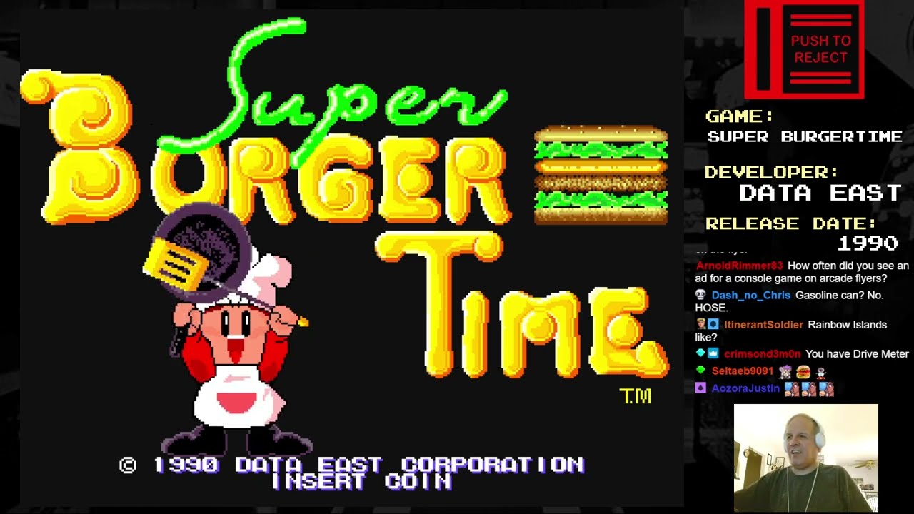 Push To Reject - Super Burgertime (1990 Data East)