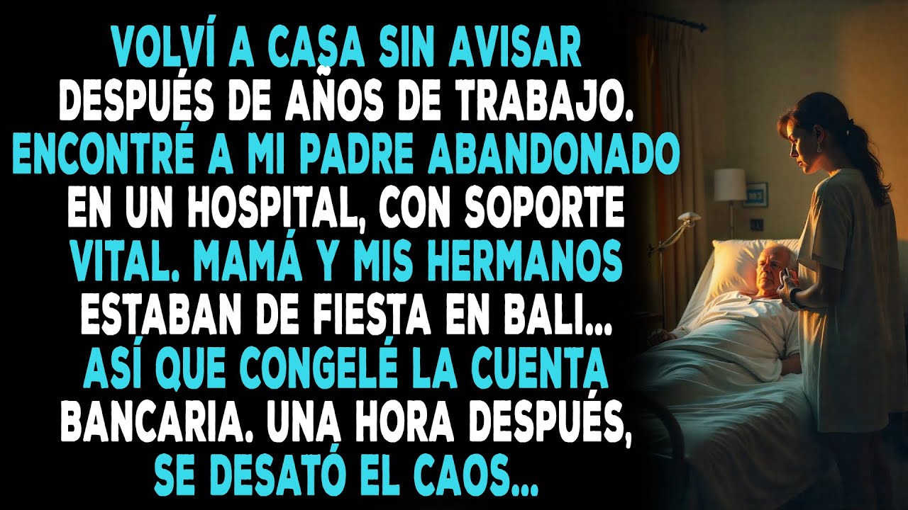 Volví a Casa sin Avisar y Encontré a Papá con Soporte Vital en el Hospital; Mamá y mis Hermanos...
