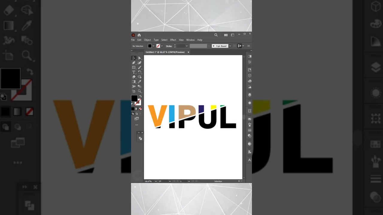 Wordmark Logo Design in Illustrator #illustrator #logo #shorts