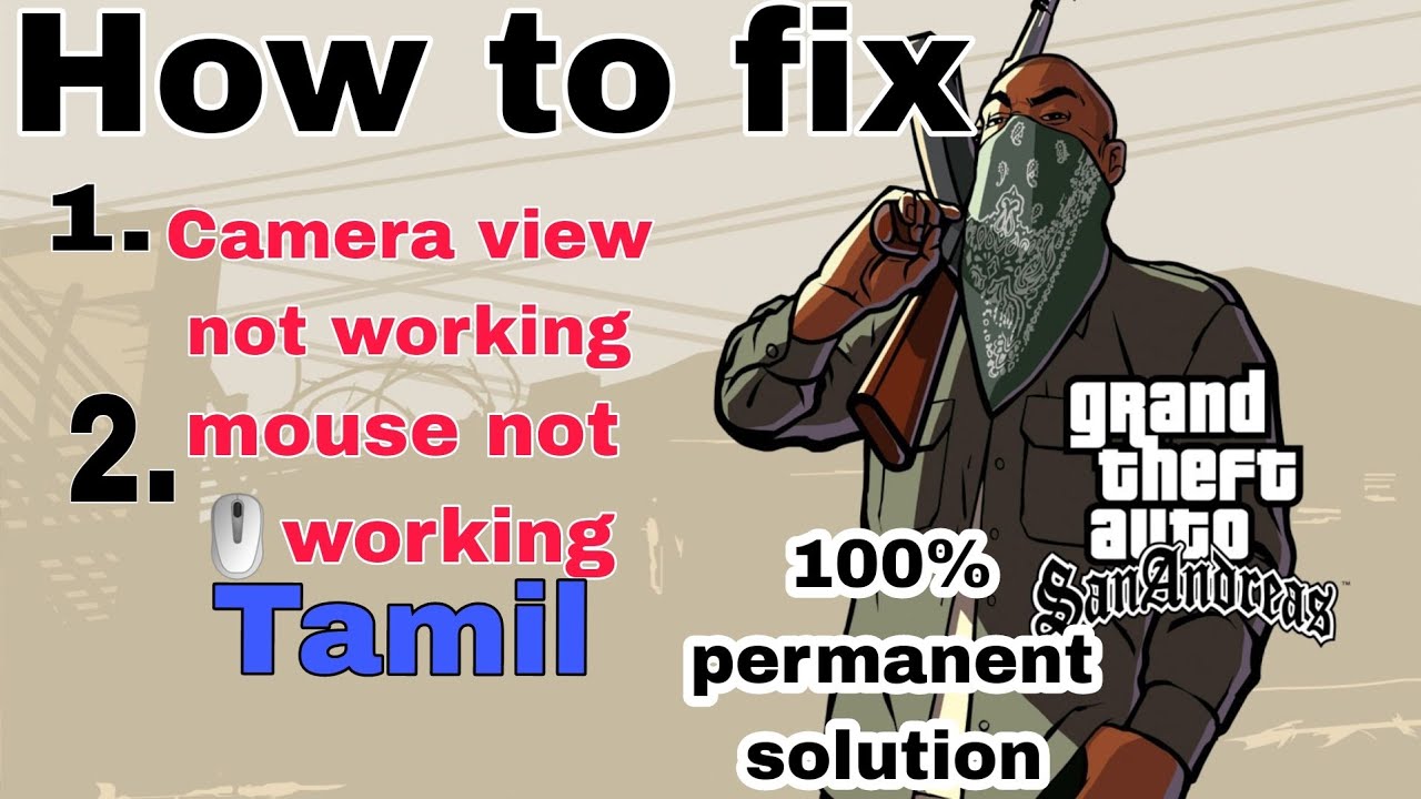 |how to fix mouse |not working | in gta san andreas in Tamil 💯|
