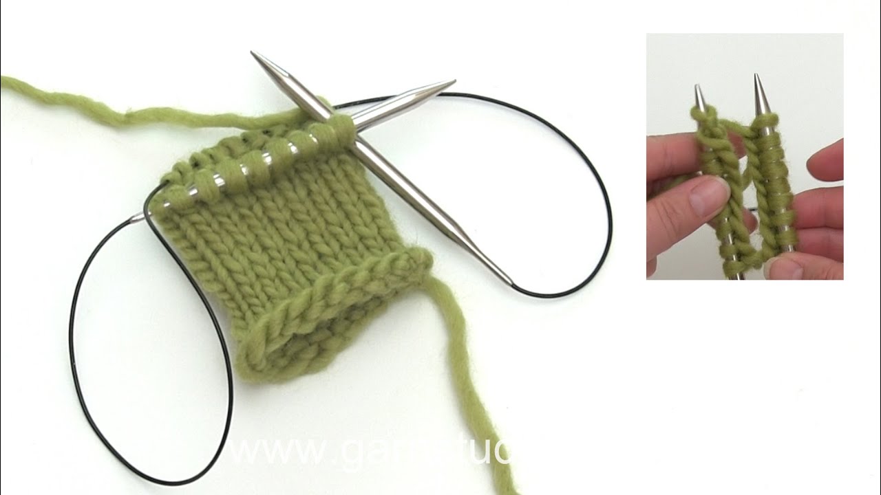How to knit magic loop