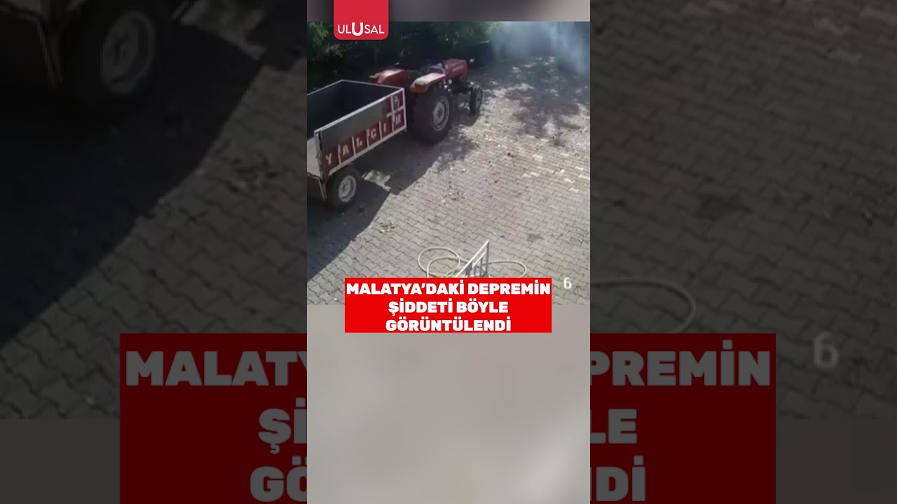 Malatya'daki depremin şiddeti kameralara b&ouml;yle yansıdı #malatya #deprem #shorts