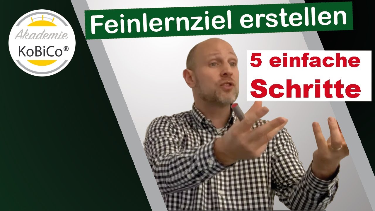 AEVO - Operationalisiertes Feinlernziel - Ziele kinderleicht erstellen