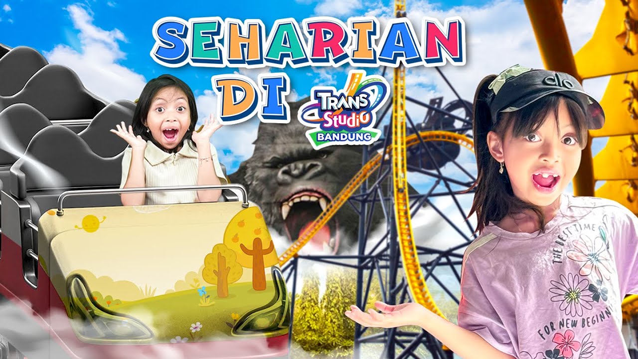 24 JAM LEIKA DAN LEXIE MAIN DI TRANS STUDIO BANDUNG TOMPEL TERIAK SERU BANGET
