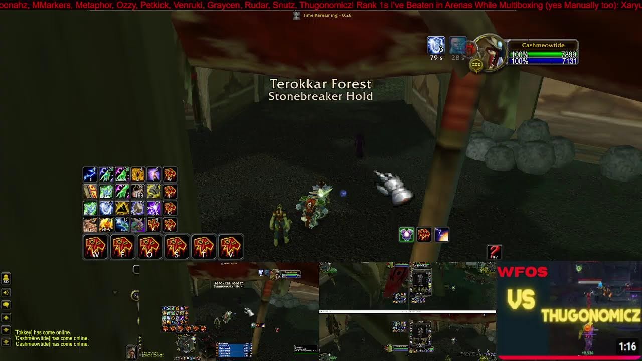 MANUALLY MULTIBOXING 5 ELEMENTAL SHAMANS! |TBC