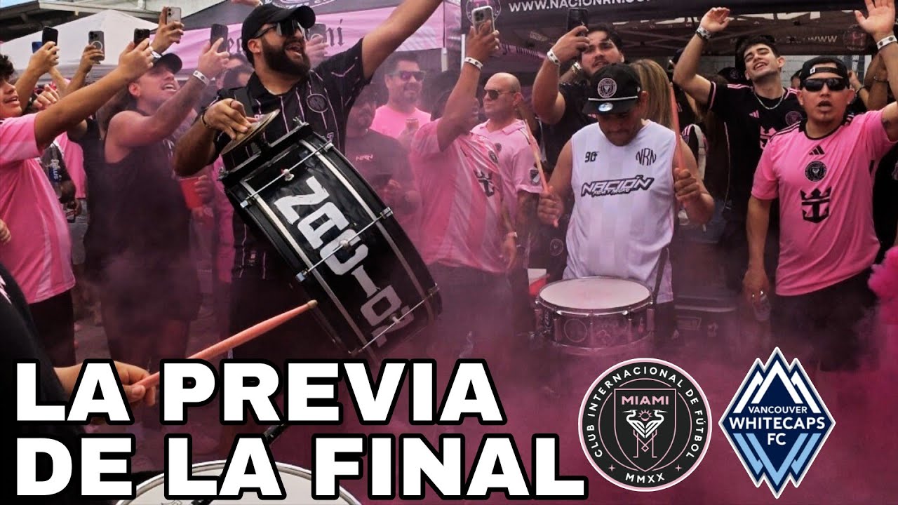 Hinchada del Inter de Miami prendiendo la FIESTA LOCURA POR EL CAMPEON!!! 