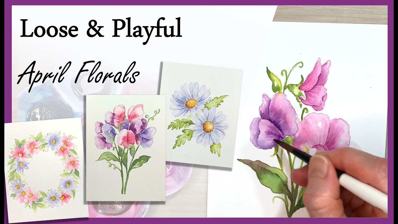 Loose & Playful Watercolor Florals: How I Adapt My Techniques for Different Papers