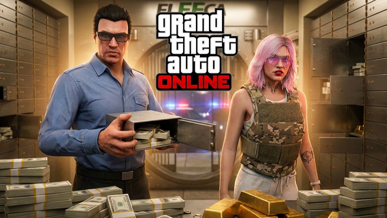 GTA ONLINE - golpe al fleeca, final 2