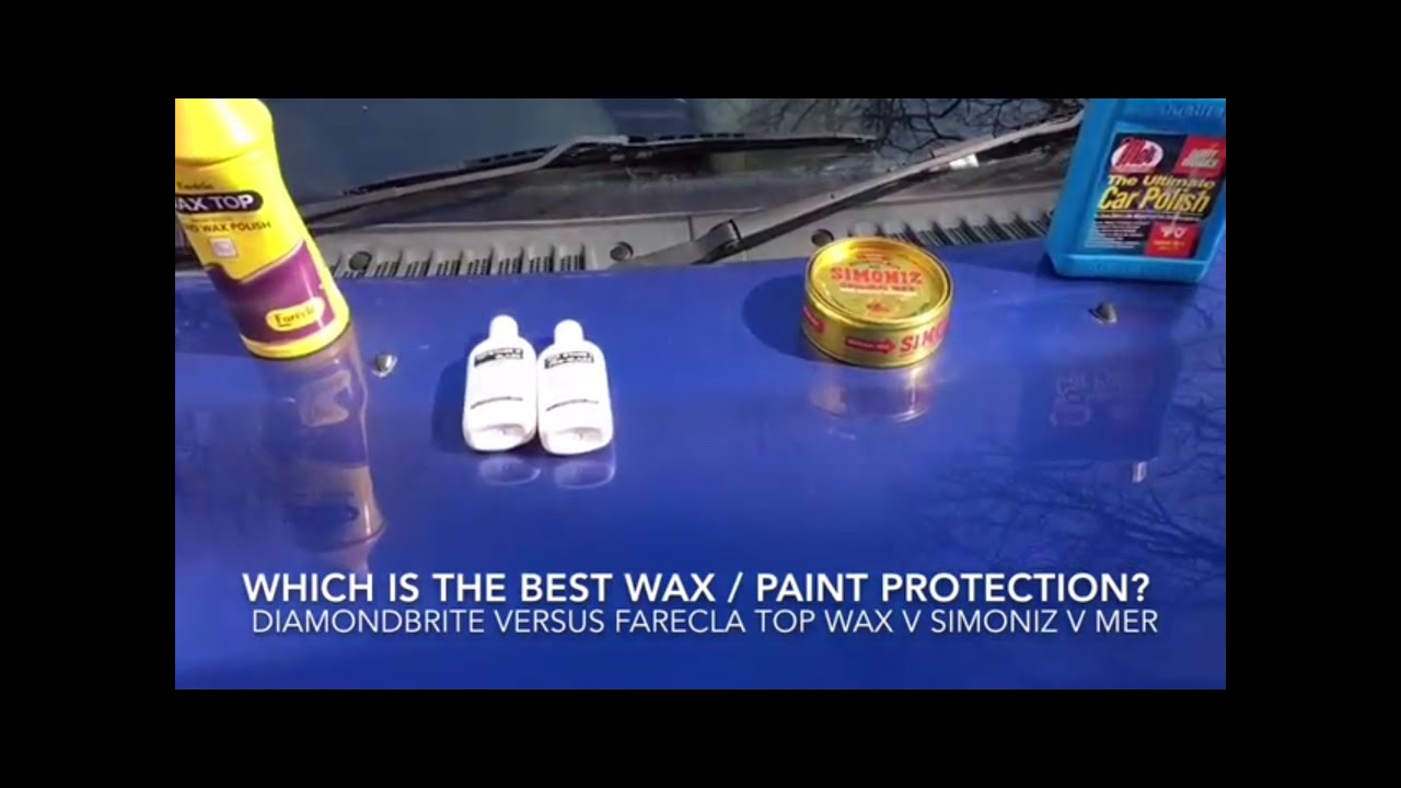 Какой воск/защита краски выбрать? Diamondbrite против Mer против Farecla Topwax против Simoniz