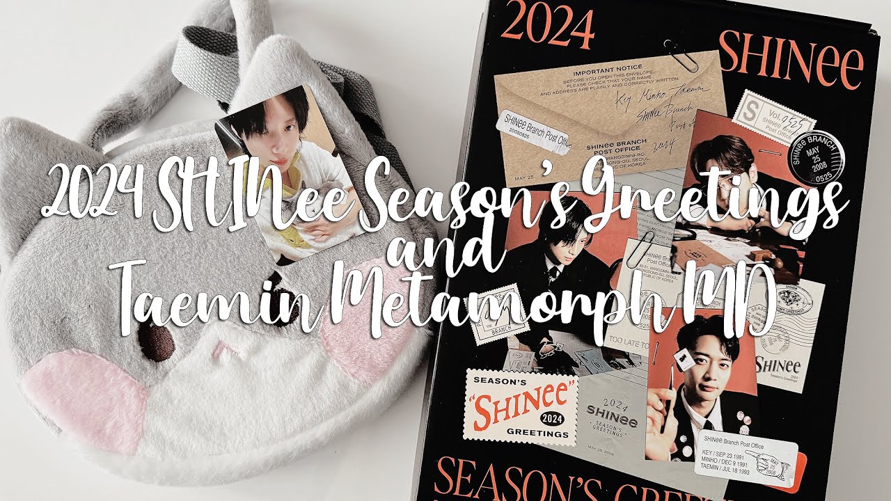 ✿ 2024 shinee season's greetings & taemin metamorph md | unboxing ✿