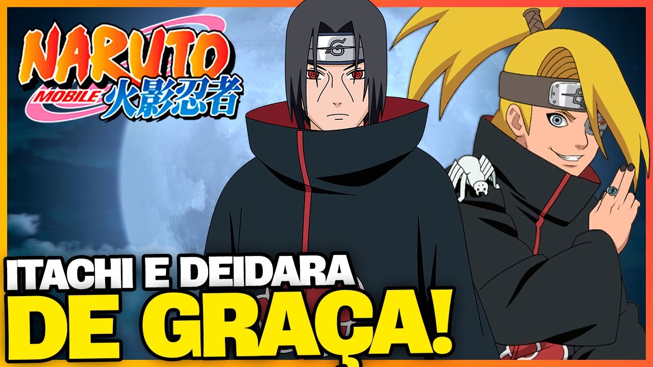 Naruto Mobile: ITACHI E DEIDARA DE GRAÇA NO EVENTO DE INICIANTES!