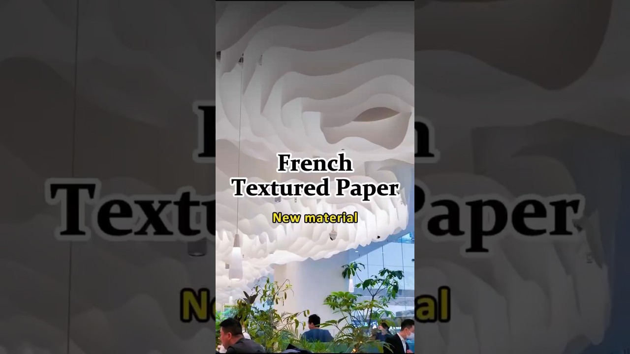 ❌❌Paper false ceiling? 😱❌❌ New material - French textued paper ceiling#shorts #wallpaper #viralvideo