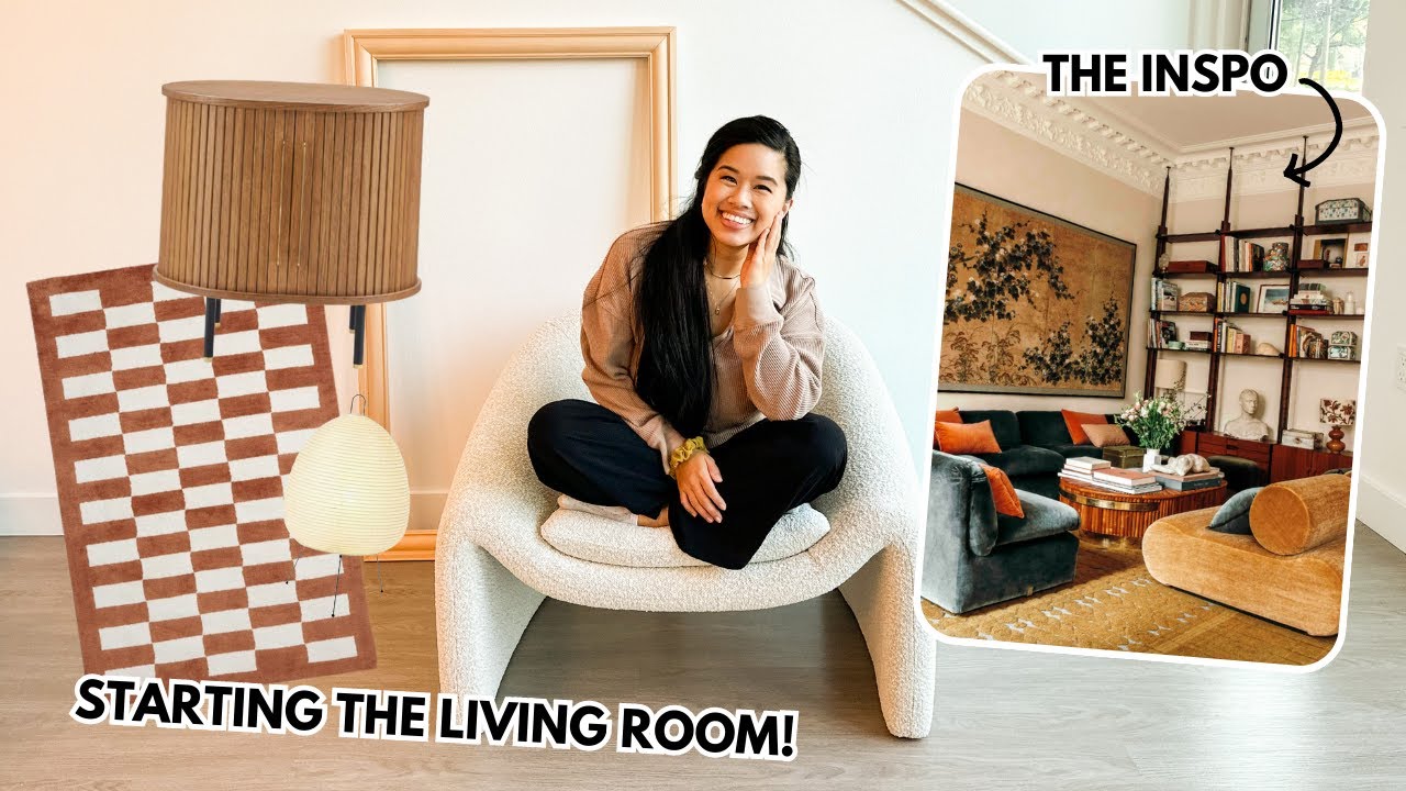 FIRST DIY IN THE NEW HOUSE + STARTING THE LIVING ROOM MAKEOVER! (and moving in furniture)