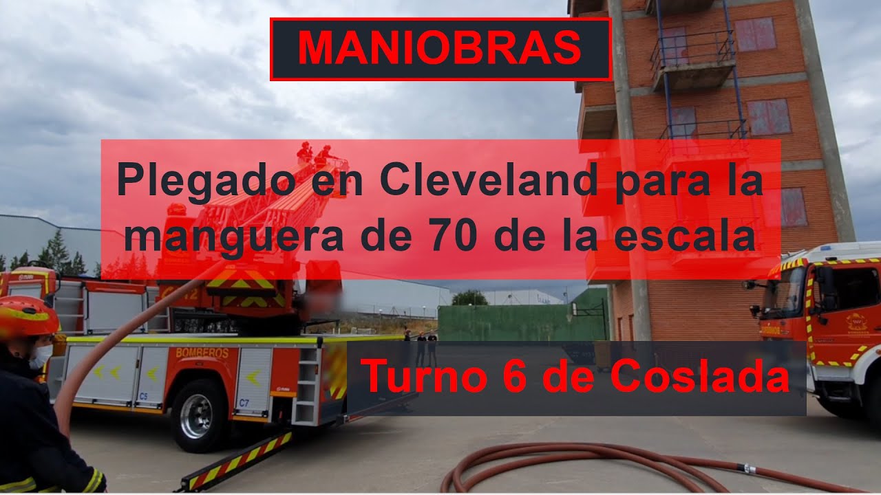 Maniobra. PLEGADO EN CLEVELAND PARA LA MANGUERA DE 70 DE LA ESCALA