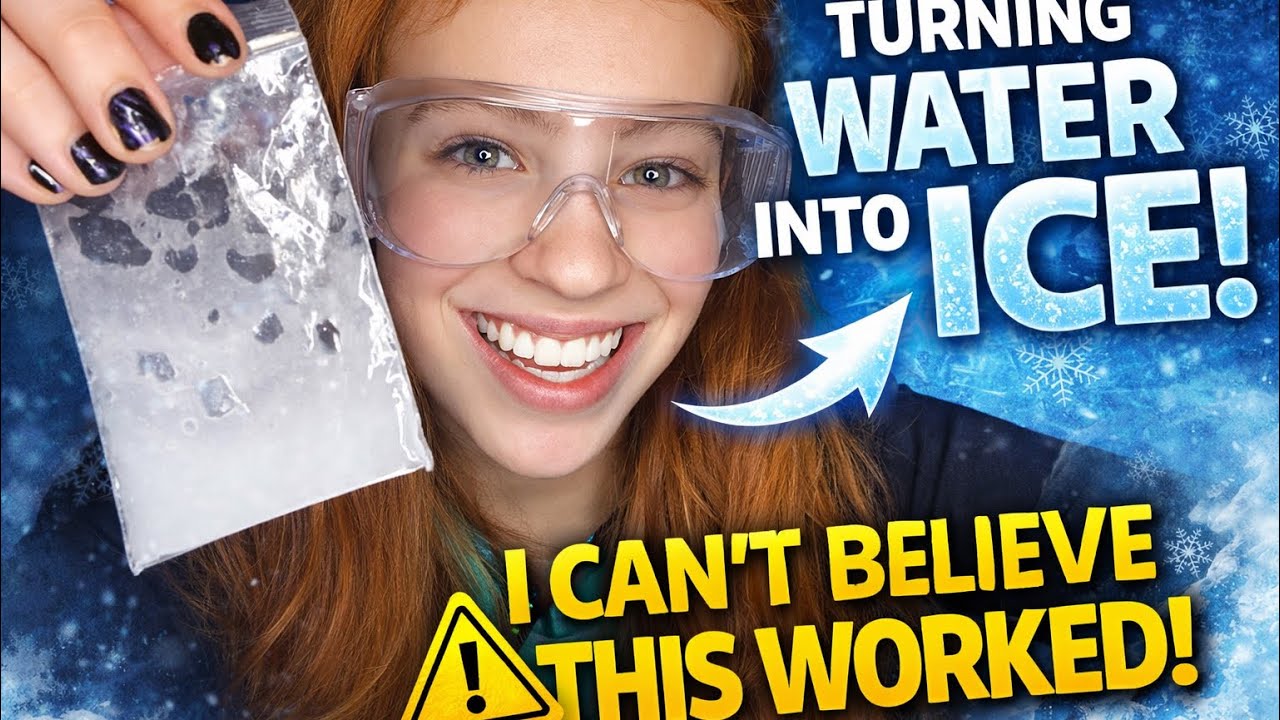 Turning Water into ice!! (In seconds)