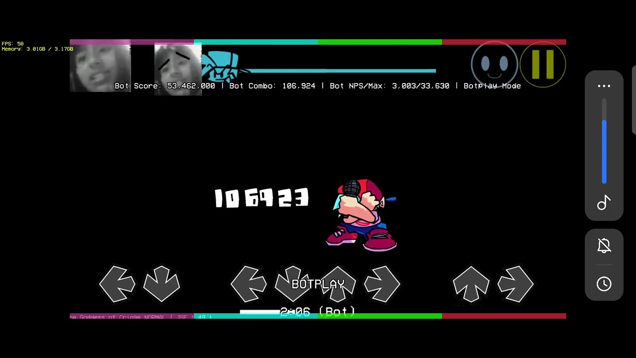 The Goddess Of Cringe | FNF Js engine | lag at end