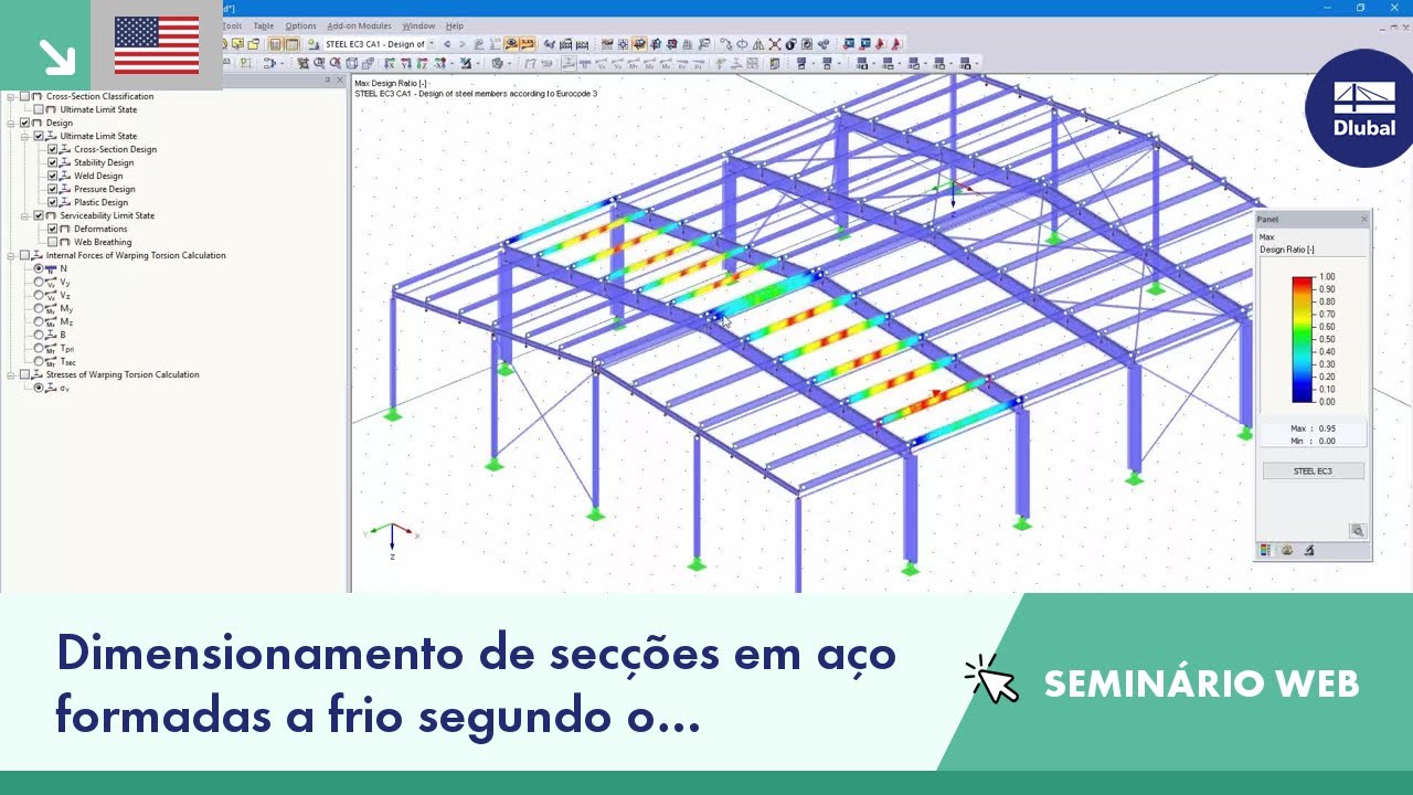 [EN] Dimensionamento de secções em aço formadas a frio segundo o Eurocódigo 3 | Quinta, 30 de abr...
