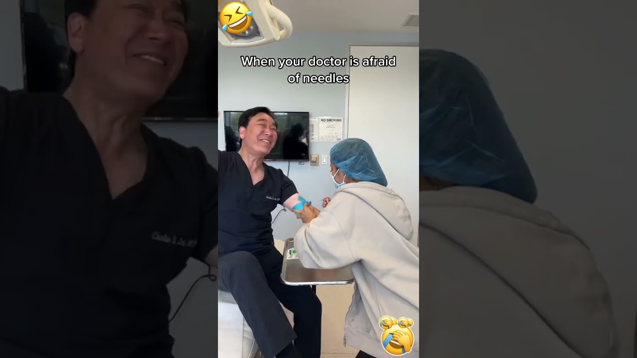 People being scared of needles 😂 