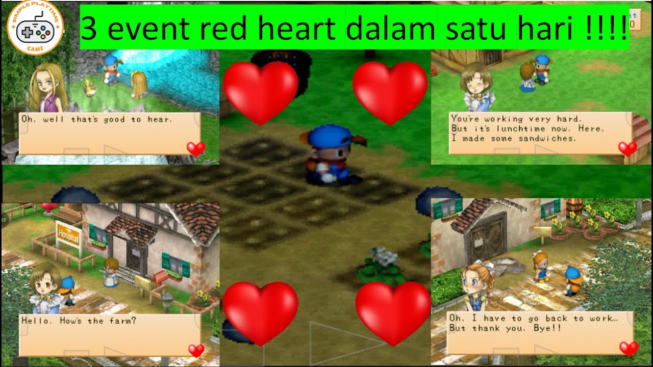 GILA! 🤯 3 EVENT RED HEART SEKALIGUS?! Karen, Elli & Ann dalam SATU HARI | Harvest Moon BTN