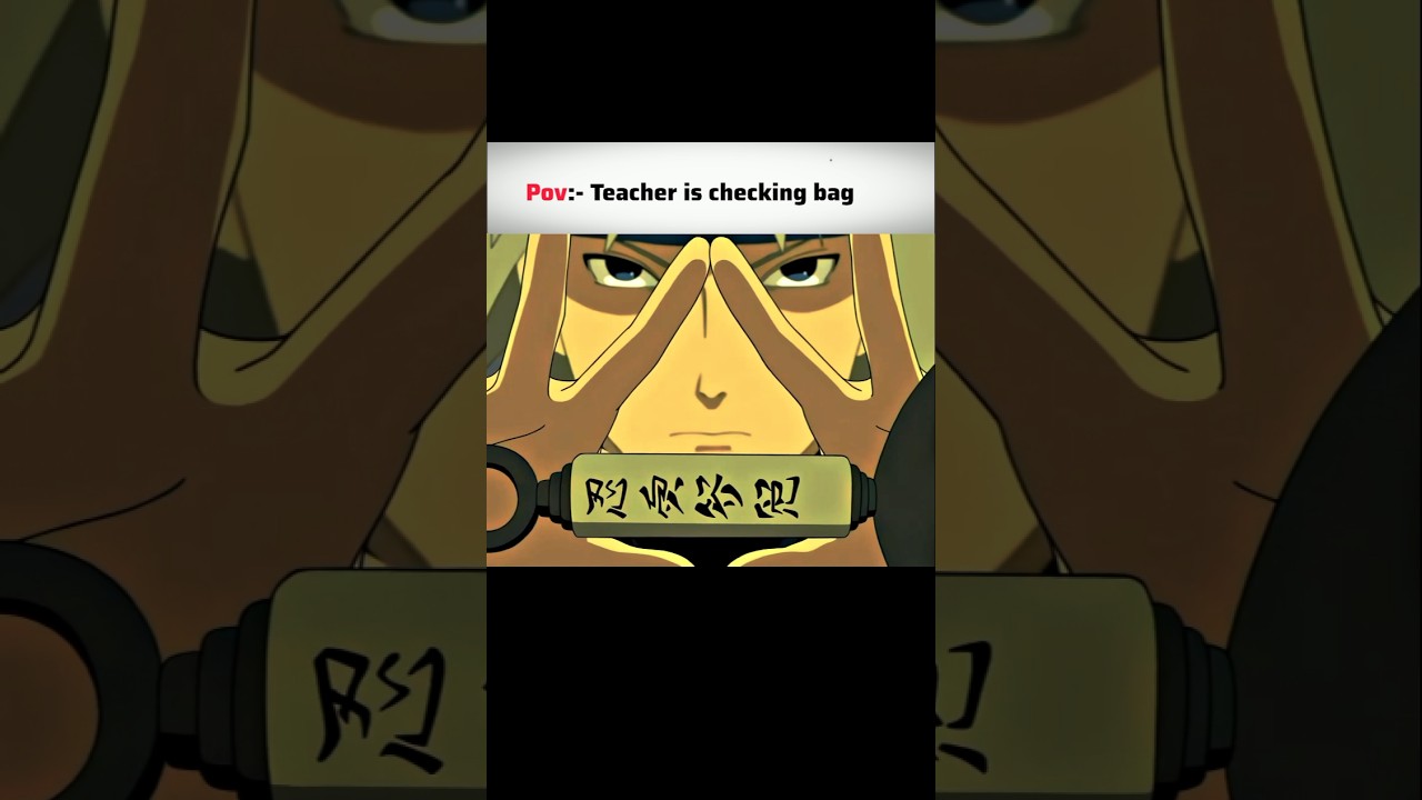 Teacher checking bag☠️#phonk #anime #phonkagressive #naruto #animeshorts #shorts