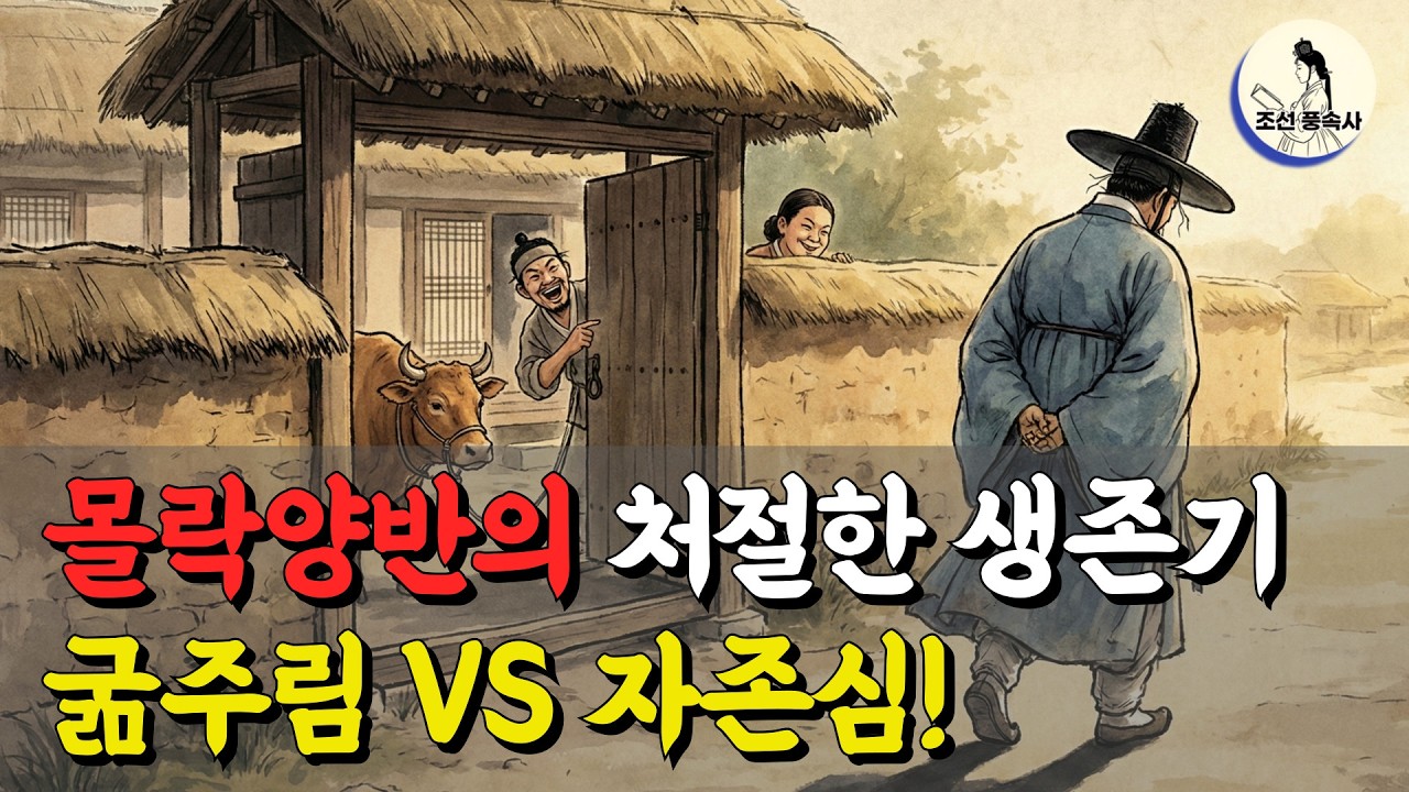 사극이 숨긴 조선 후기 몰락 양반들의 생존 기록, 가난한 선비들의 극한직업 실체. 자존심 다 버린 양반의 밤 알바 | 역사다큐 | 조선풍속 | 몰락양반 | 한국사