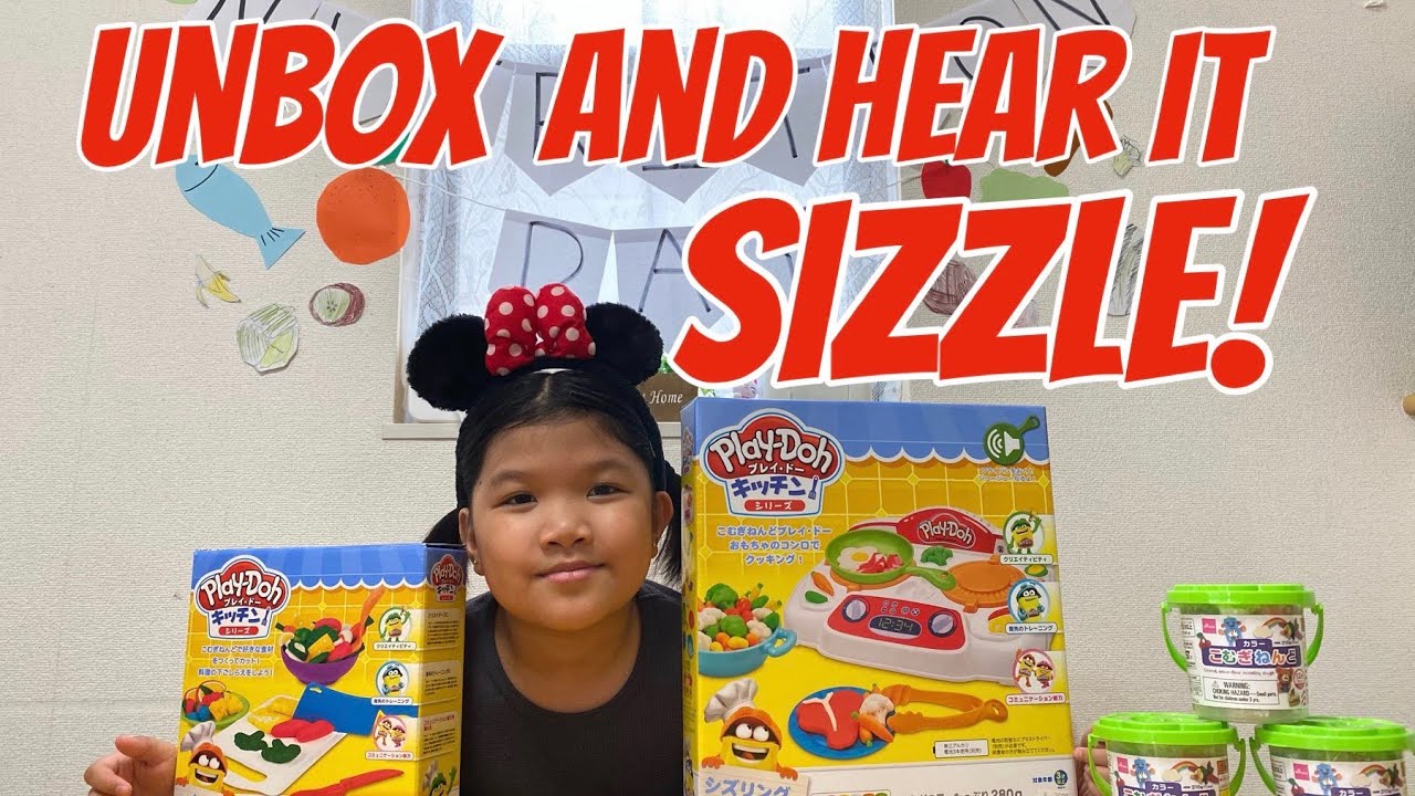 Play-Doh Kitchen Creations Sizzling Stovetop Toy Unboxing