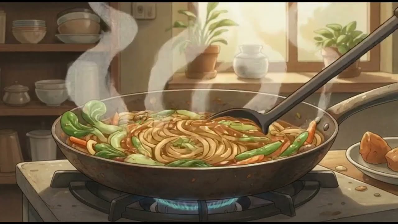 A Gentle Evening Cooking for Two | Soft Romance in a Small Kitchen 🕯 Ghibli-Inspired Cottage Life