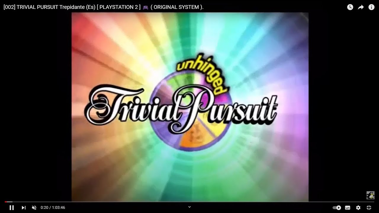 TRIVIAL PURSUIT: Unhinged (Es) [ PlayStation 2 ] 🎮 ( Original System ).