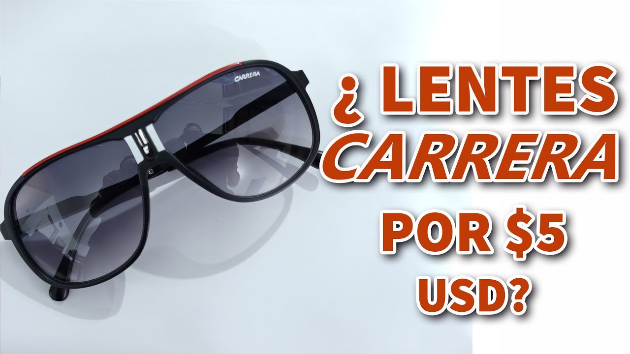 Lentes CARRERA ORIGINALES VS FALSAS de $5 USD