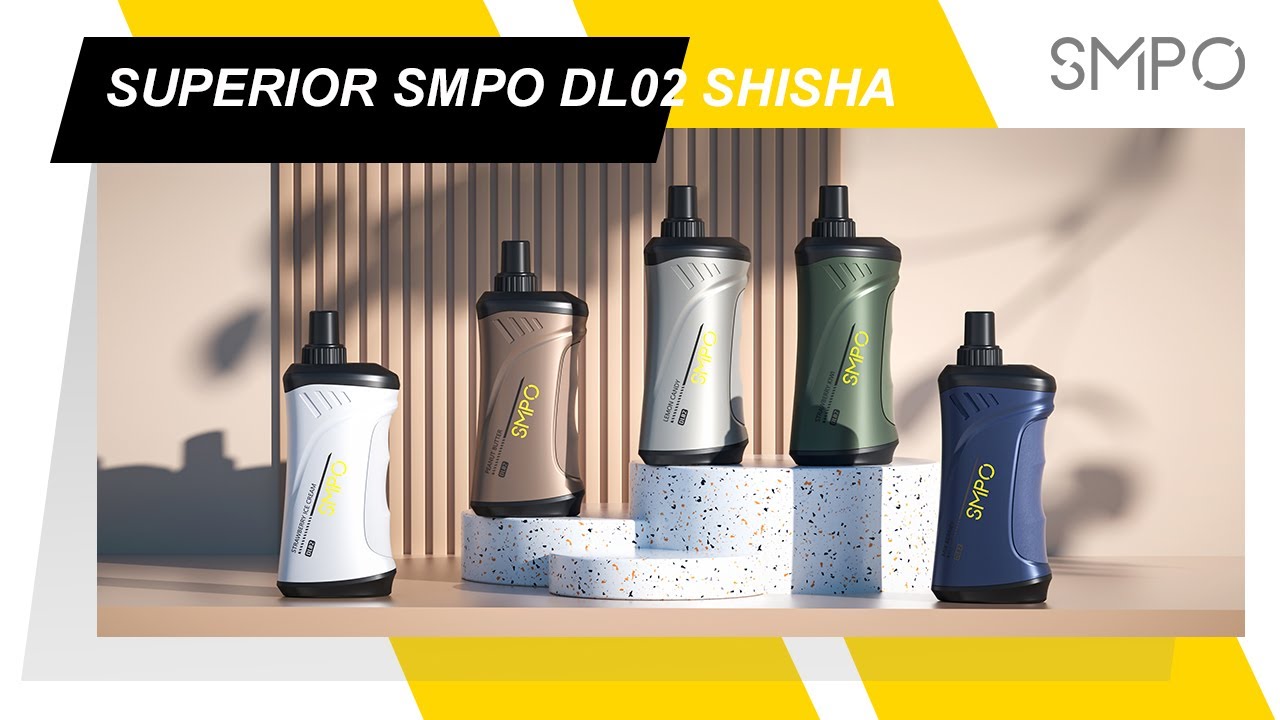 SMPO DL02 Unboxing: Adjustable, Powerful Disposable Shisha with CRUX Dry-Heat Protection!