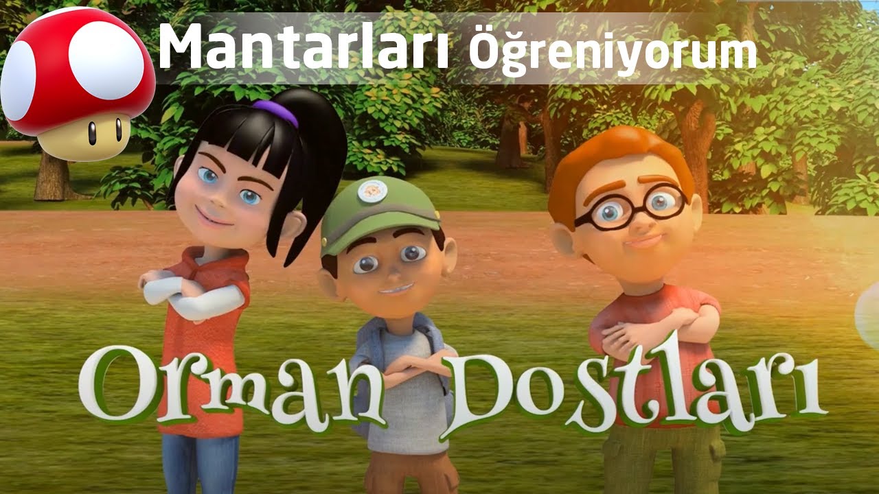 🍄 Mantarları Öğreniyorum (Orman Dostları Eğitici Çocuk Çizgi Film)