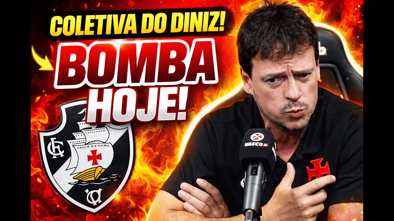 Diniz solta o verbo na coletiva e clima esquenta no Vasco! 😱🔥