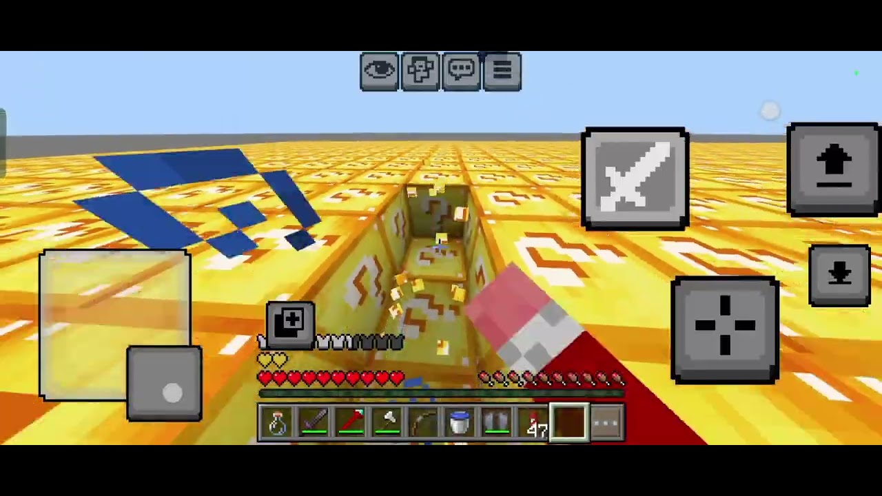 I tried the lucky block world and this happened 😭😔😰😰#minecraft #lucky block world