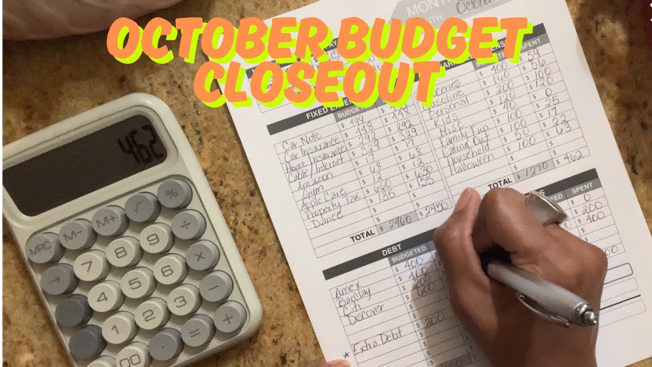 October Budget Closeout | I Paid Off My Amex Card! 💳✨