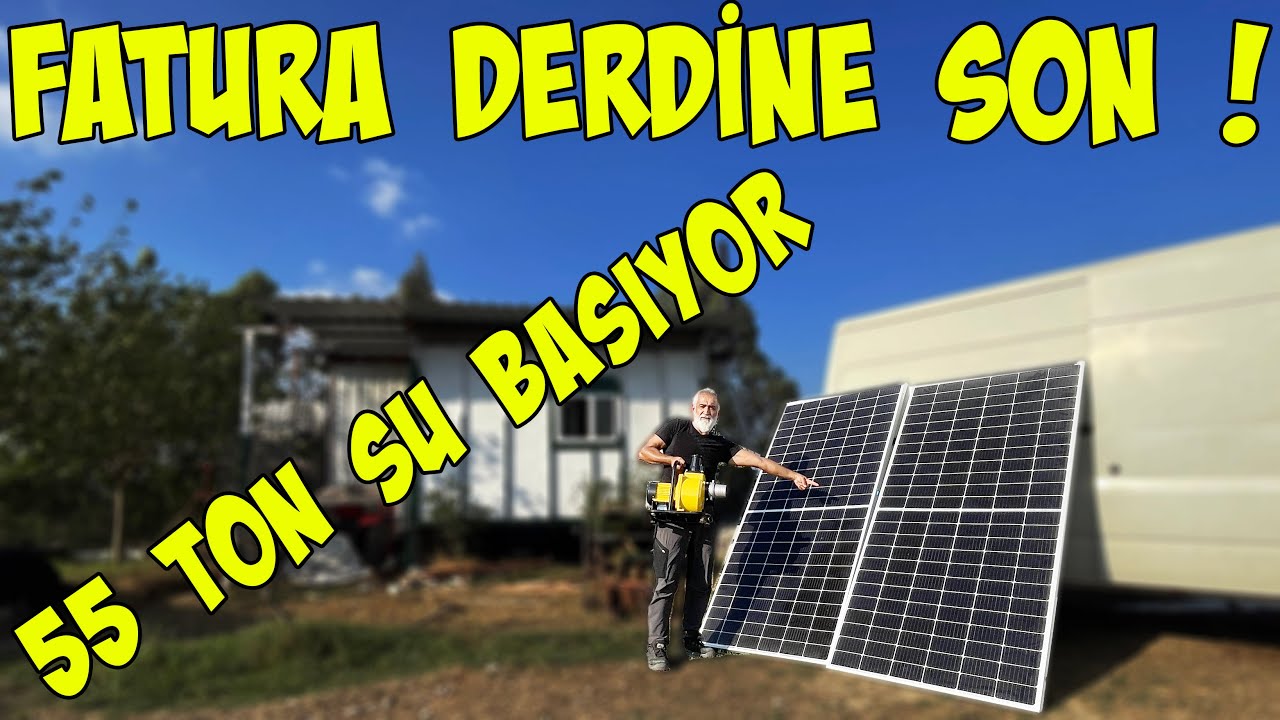 SOLAR ENERJİLİ SU MOTORU SAATTE 55 TON SU BASIYOR