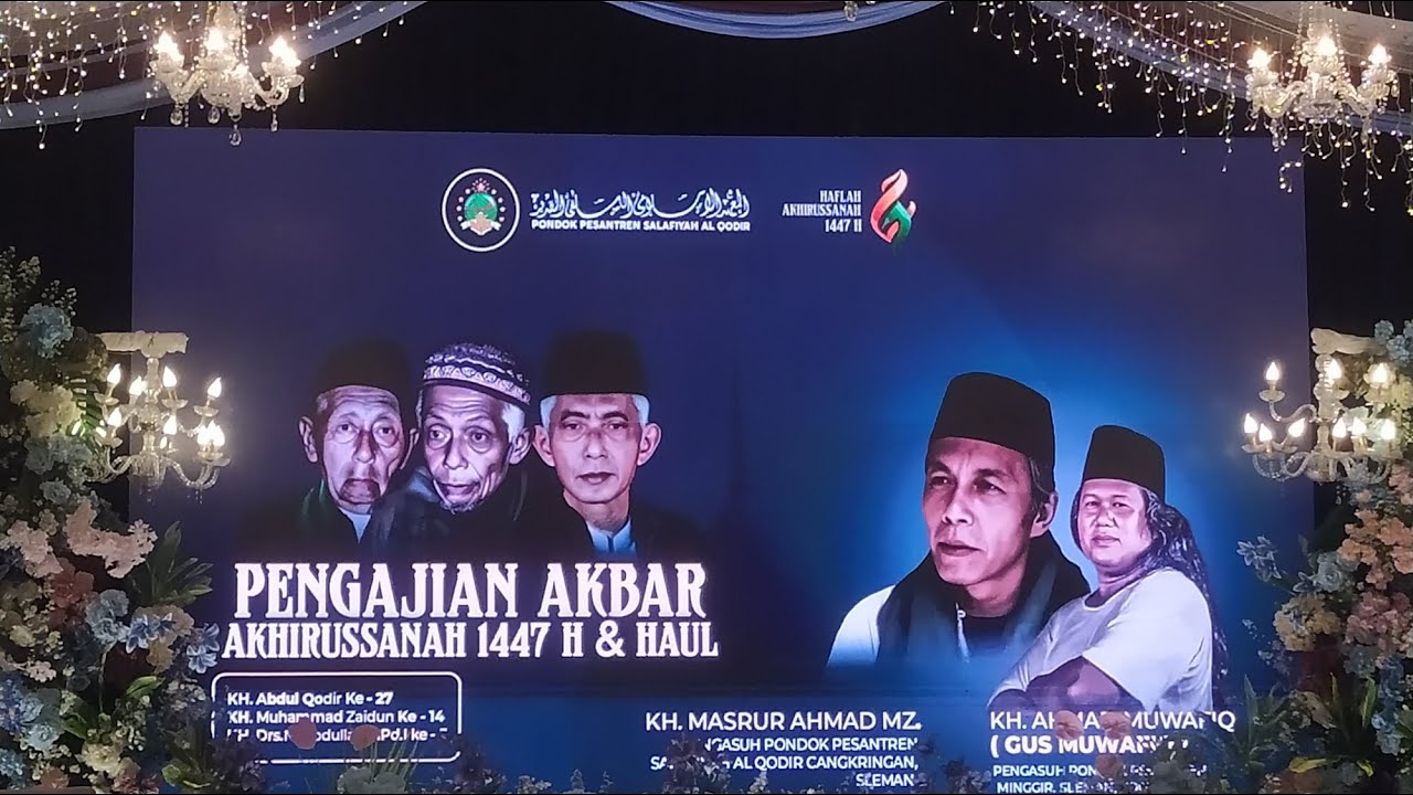 🔴Live Pengajian Akbar PONPES Al Qodir Cangkringan, Gus Muwafiq