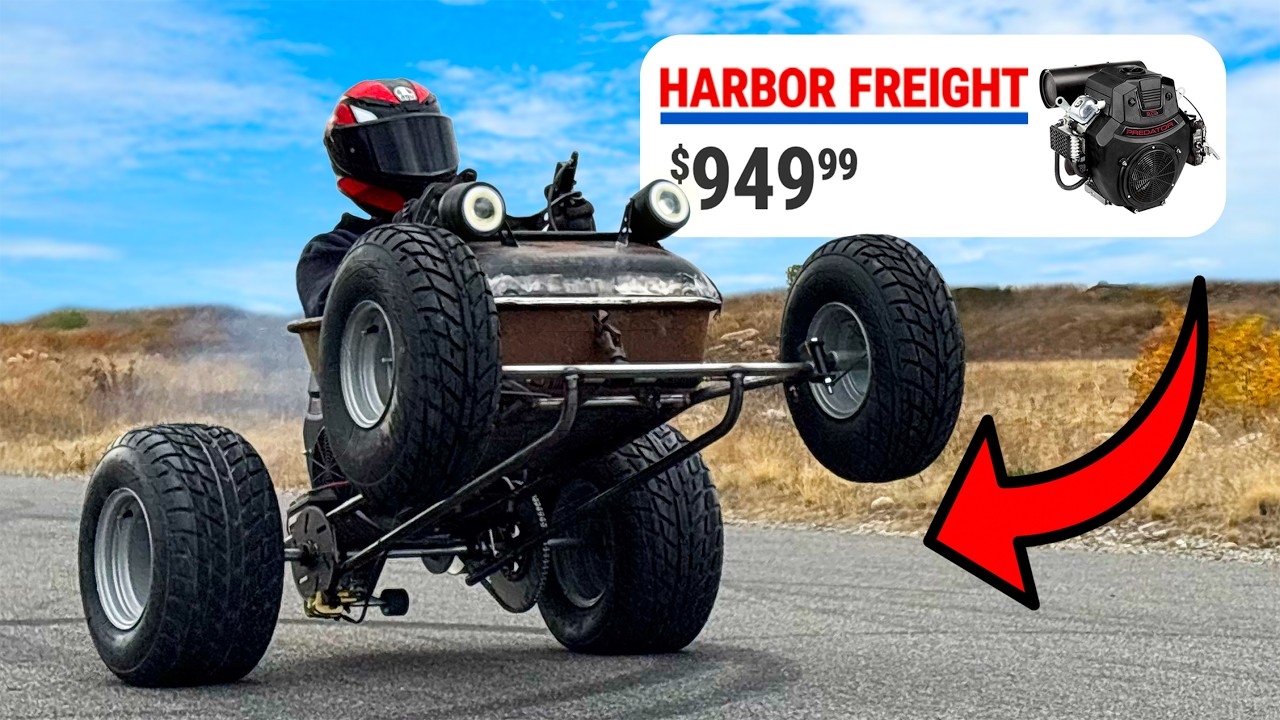 Первый тест-драйв мини-рэта-рода Harbor Freight объемом 670 куб. см!