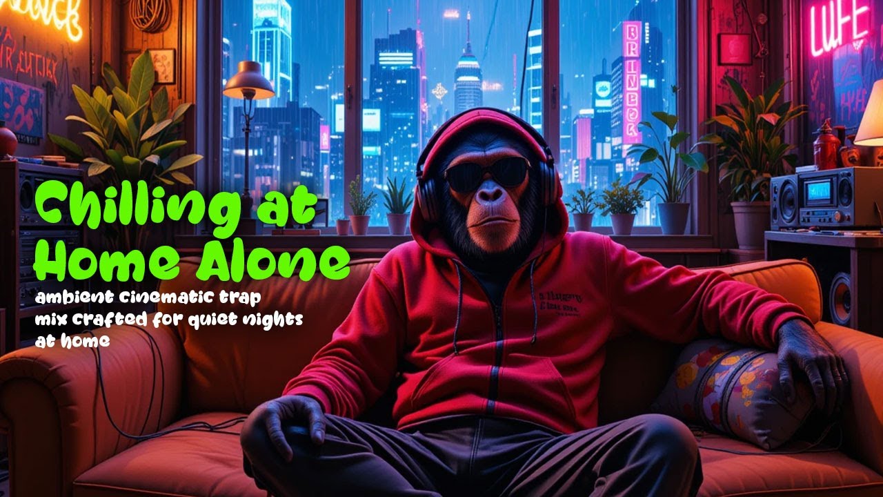 🛋️ Night In Stillness – 1 Hour of Cinematic Lofi Trap for Chilling at Home Alone