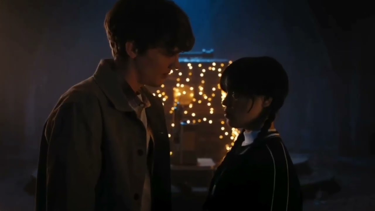 Wednesday and tyler:The kiss scene 😍 #wednesday