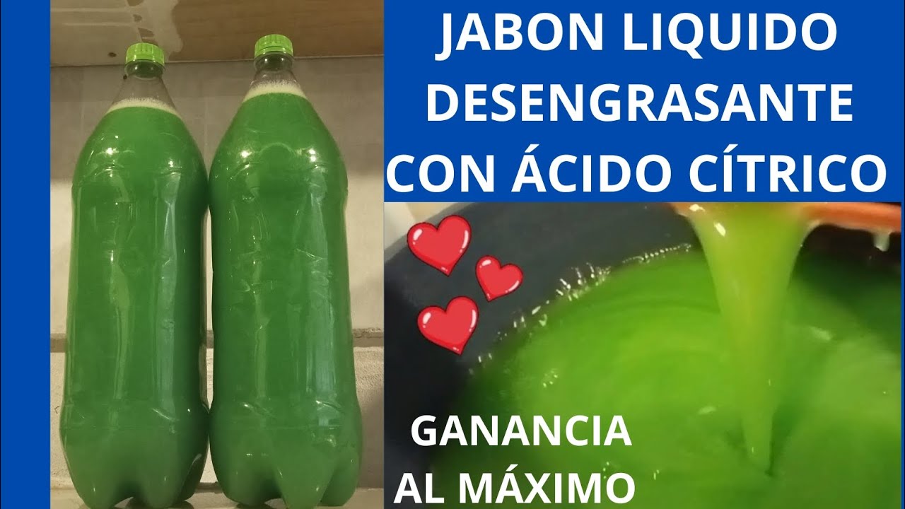 POTENTE DESENGRASANTE MULTIUSOS CON ÁCIDO CÍTRICO MUY ECONÓMICO