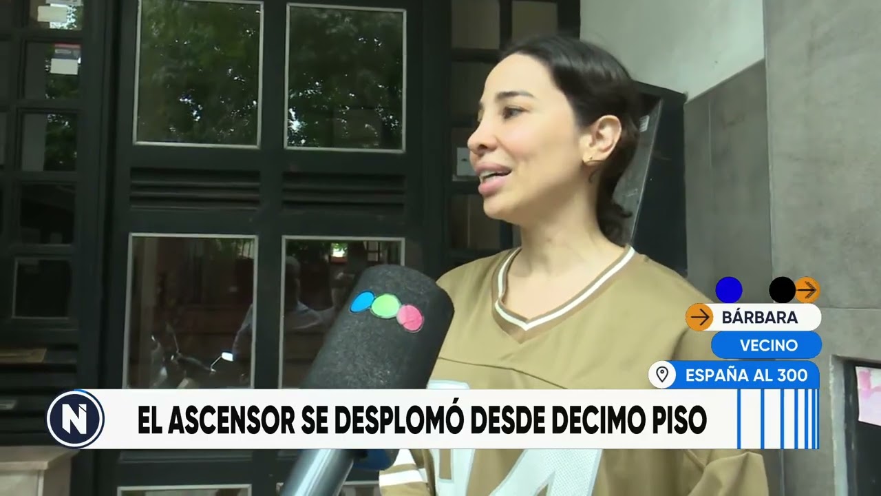 Milagro en el centro: cayó un ascensor en un edificio | TELEFE ROSARIO